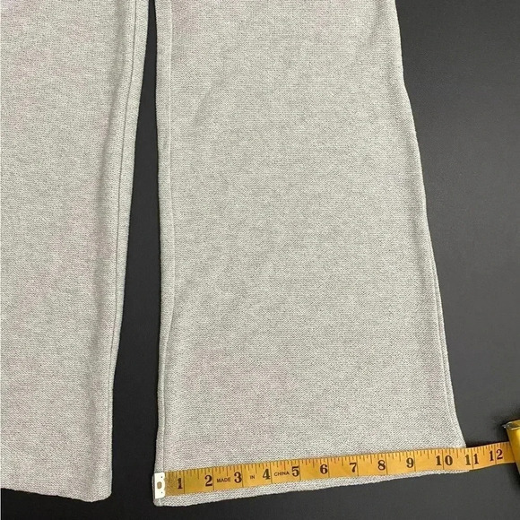 ZARA Wide Leg Knit Trousers Pull On Pants  Metallic Sheer Party Disco Rave - Picture 13 of 17